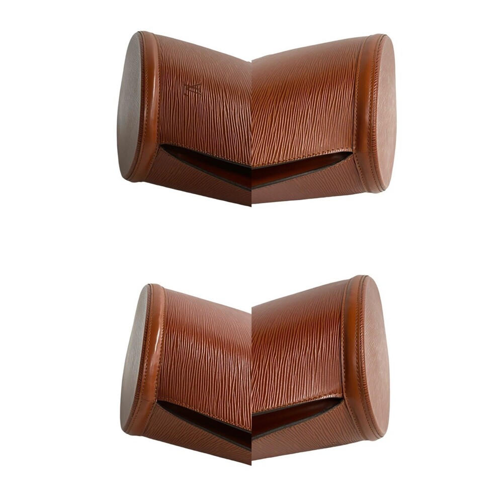 LOUIS VUITTON Authentic Vintage Brown Leather Tote Bag - Picture 7 of 9